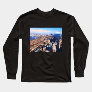 Boston city view Long Sleeve T-Shirt